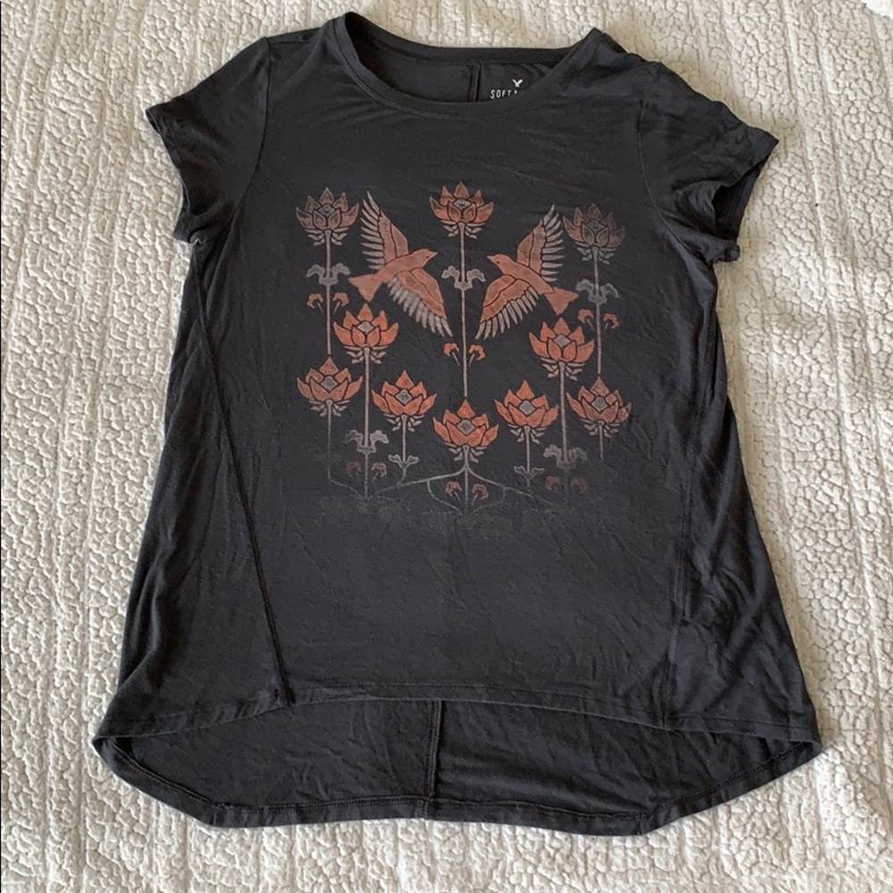 Grey printed shirt